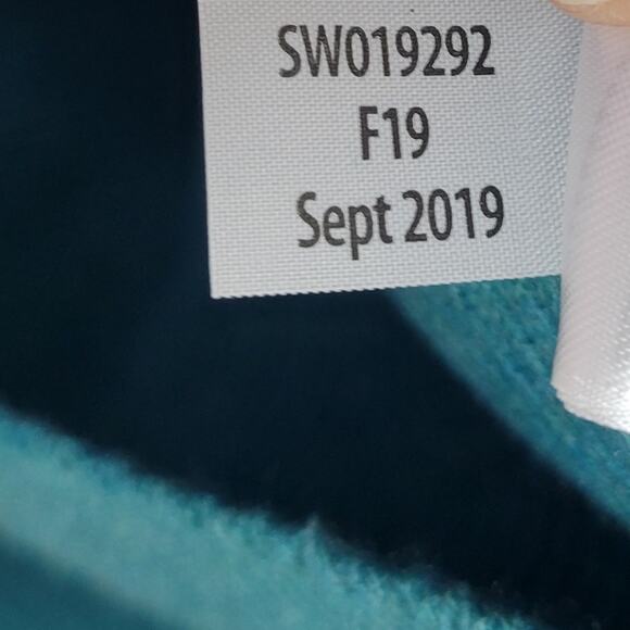 Smartwool Women’s Color Blocked Rib Sweater Green Teal Large - Picture 5 of 5